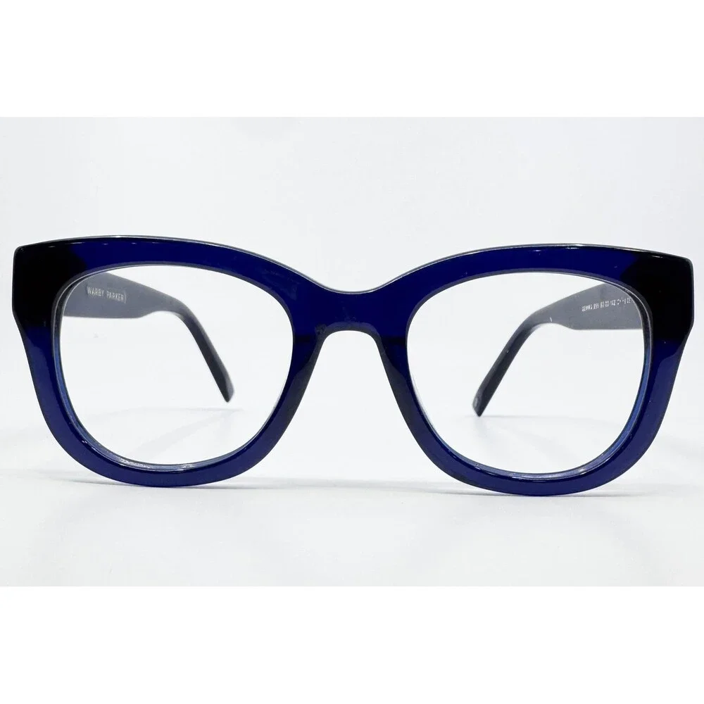 Warby Parker Gemma 356 Eyeglasses Womens Blue Cat Eye 52-22-142
